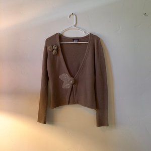 Floral Beadwork Cardigan